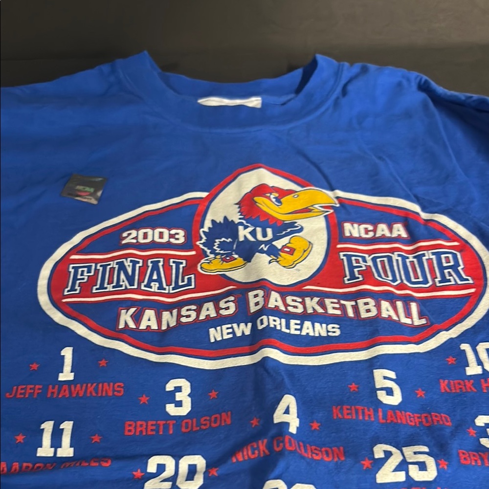 Blue Kansas Basketball Final Four T-Shirt